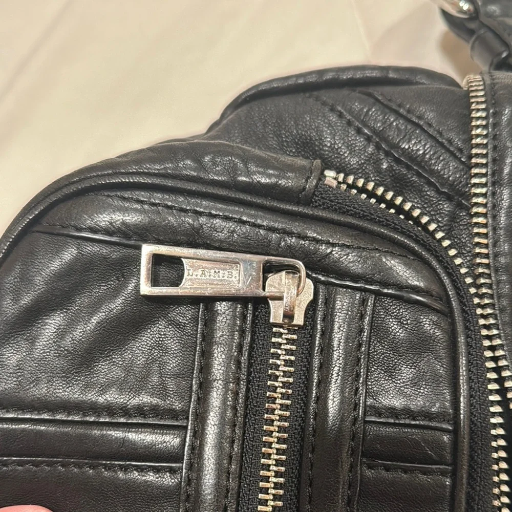 L.A.M.B. Black‎ Leather Crossbody Bag